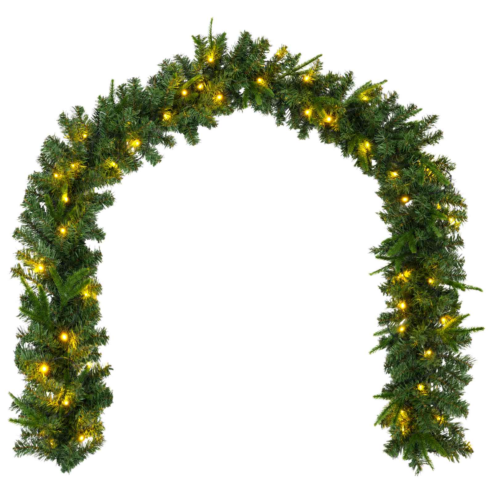 Mini božično drevesce 90 cm 175 LED Toplo bela PVC in PE Zelena