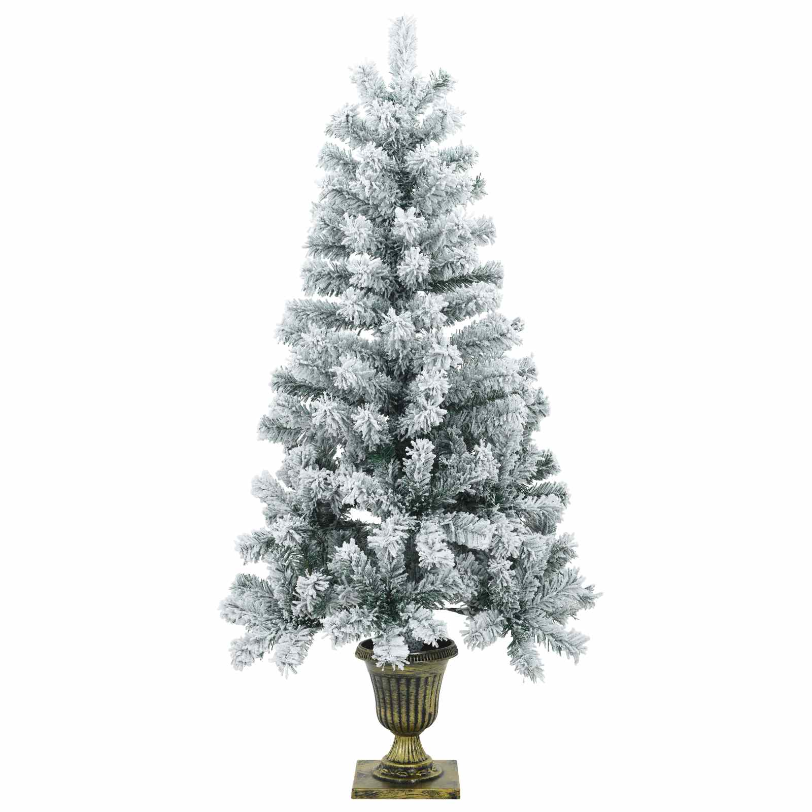 Komplet mini božičnih dreves 120 cm PVC Zelena in Bela