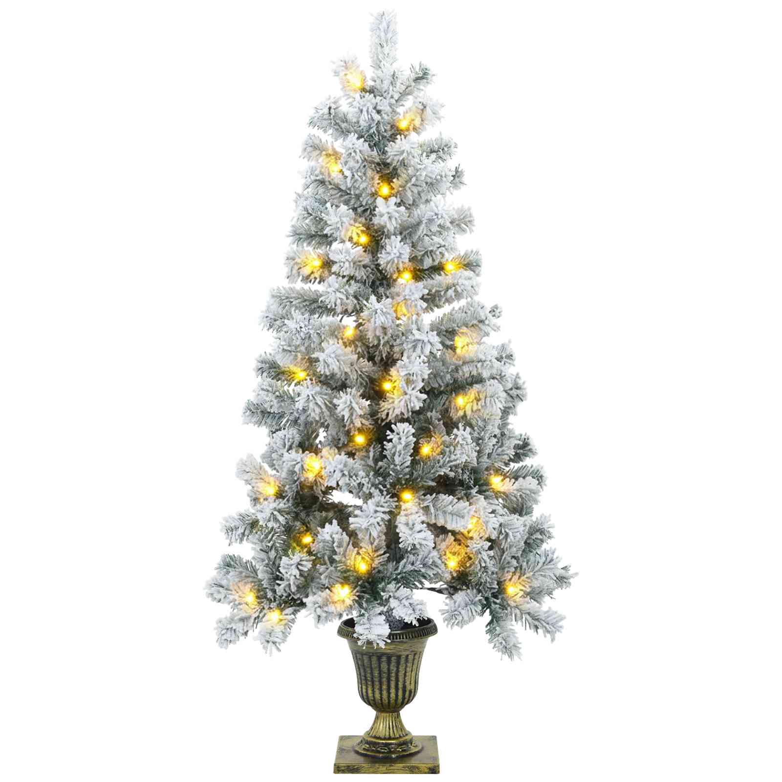 Komplet mini božičnih dreves 120 cm 275 LED Toplo bela PVC