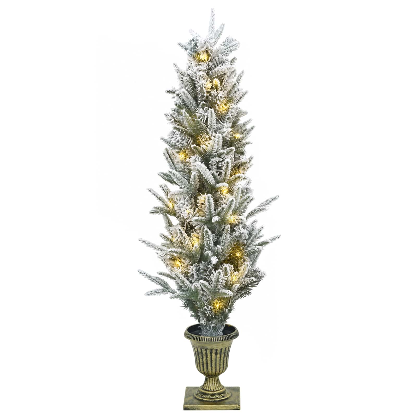 Mini božično drevesce 120 cm 275 LED Toplo bela PVC in PE