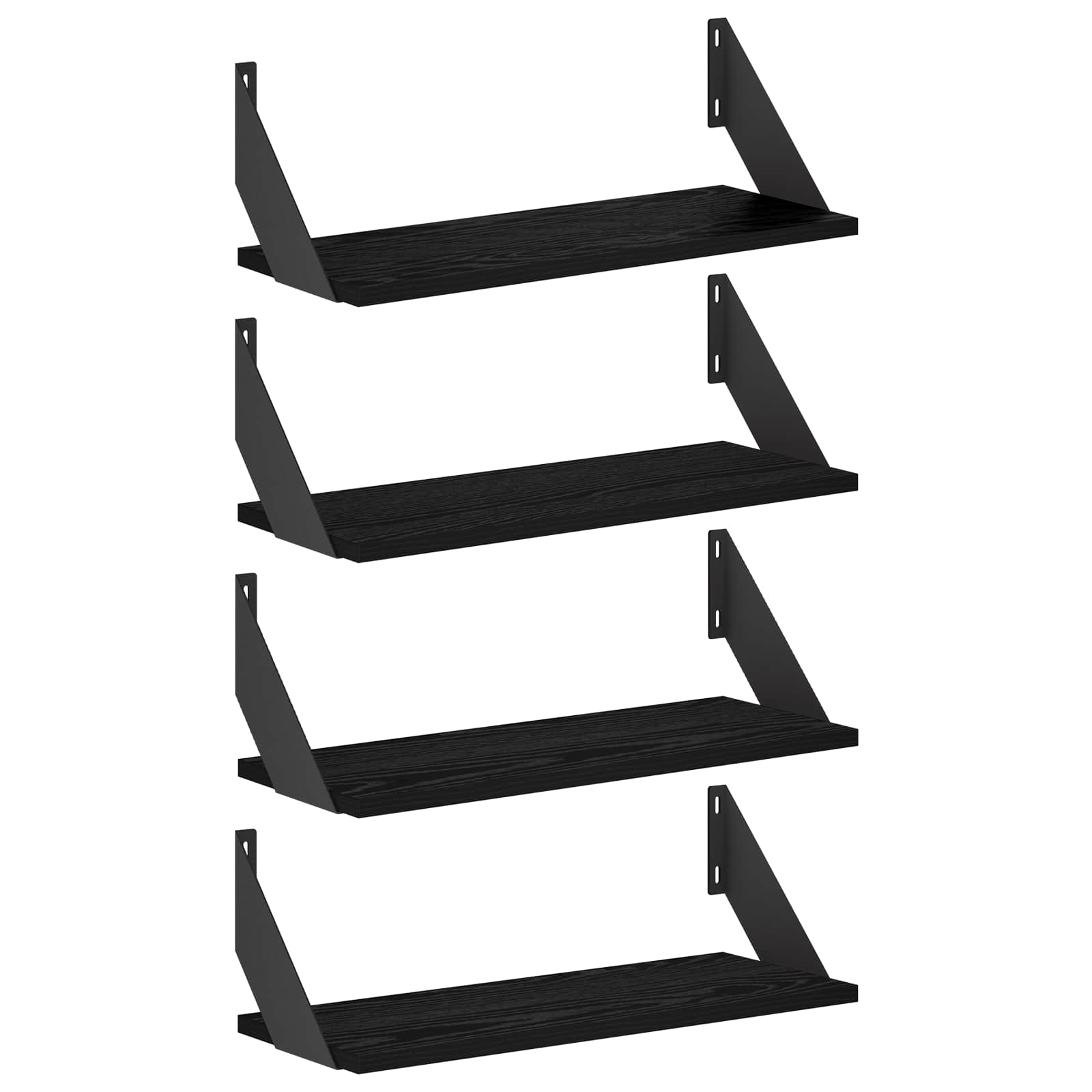 vidaXL Wandschappen 4 st Zwart eiken 50 x 20 x 17 cm, foto 3