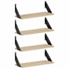 vidaXL Seinakarbid 4 tk Sonoma tamm 50 x 20 x 17 cm