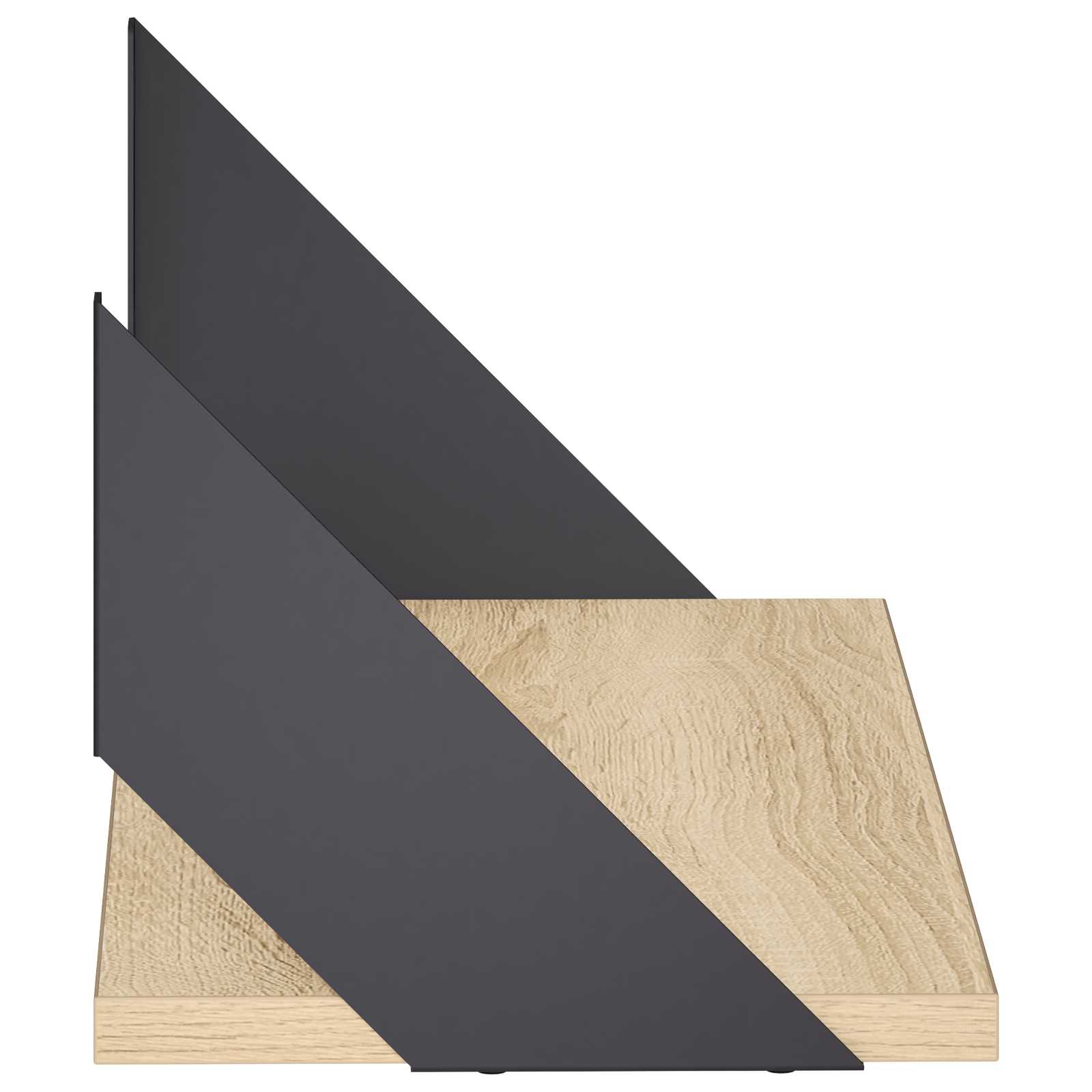 Stenske police 4 kos Sonoma hrast 50 x 20 x 17 cm