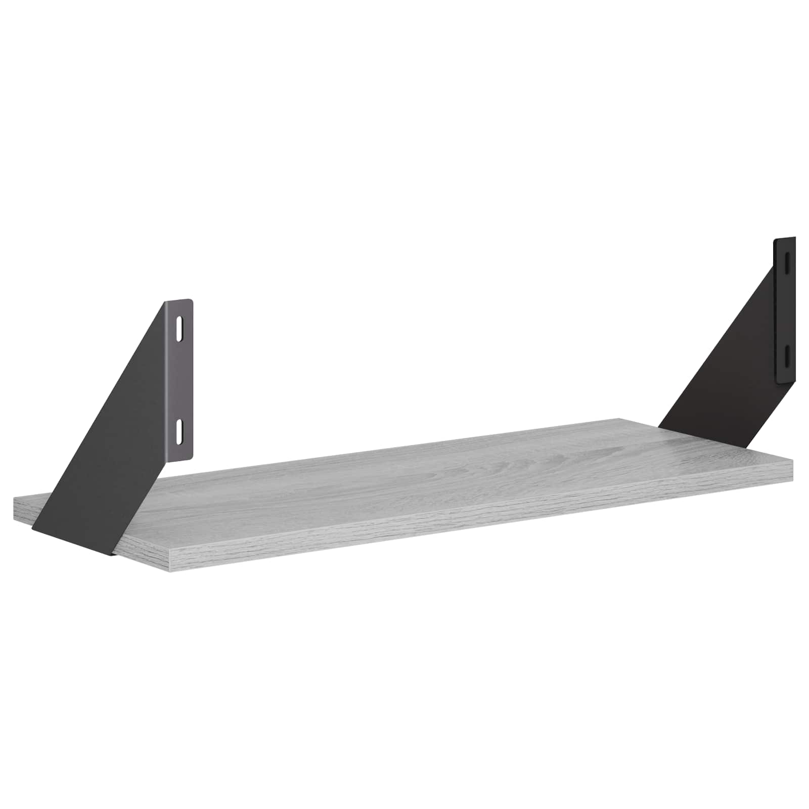Stenske police 2 kos Siva Sonoma 50 x 20 x 17 cm