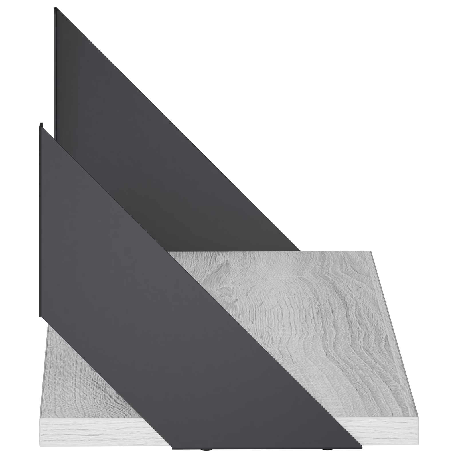 Stenske police 2 kos Siva Sonoma 50 x 20 x 17 cm