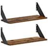 vidaXL Seinakarbid 2 tk Vana puit 50 x 20 x 17 cm