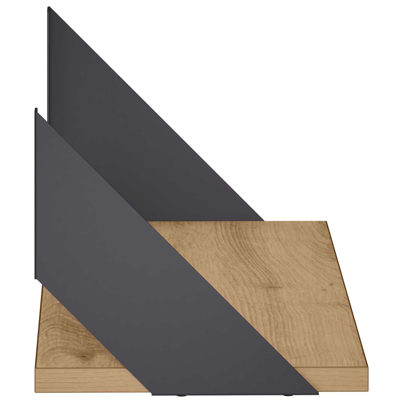 Stenske police 2 kos Artisan hrast 50 x 20 x 17 cm