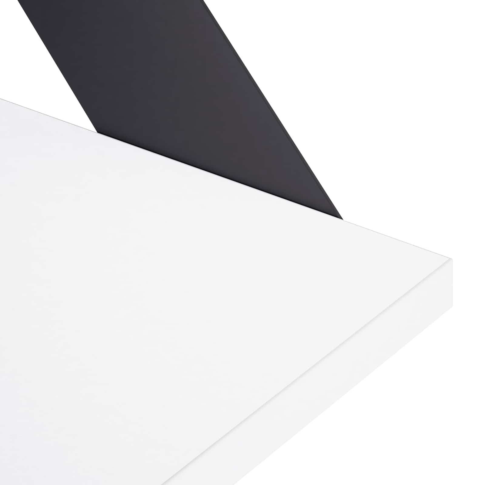 Stenske police 2 kos Bela 60 x 20 x 17 cm