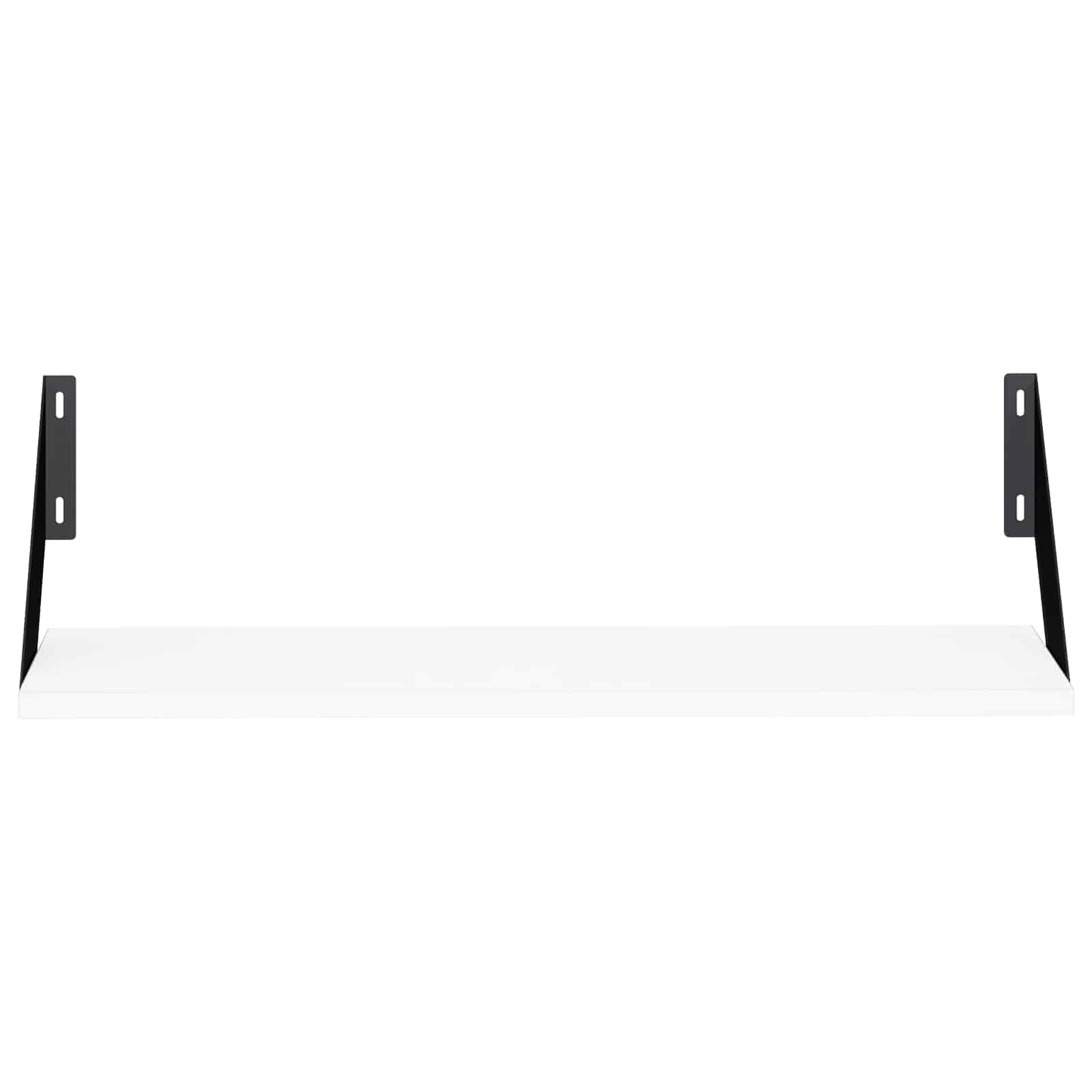 Stenske police 2 kos Bela 60 x 20 x 17 cm