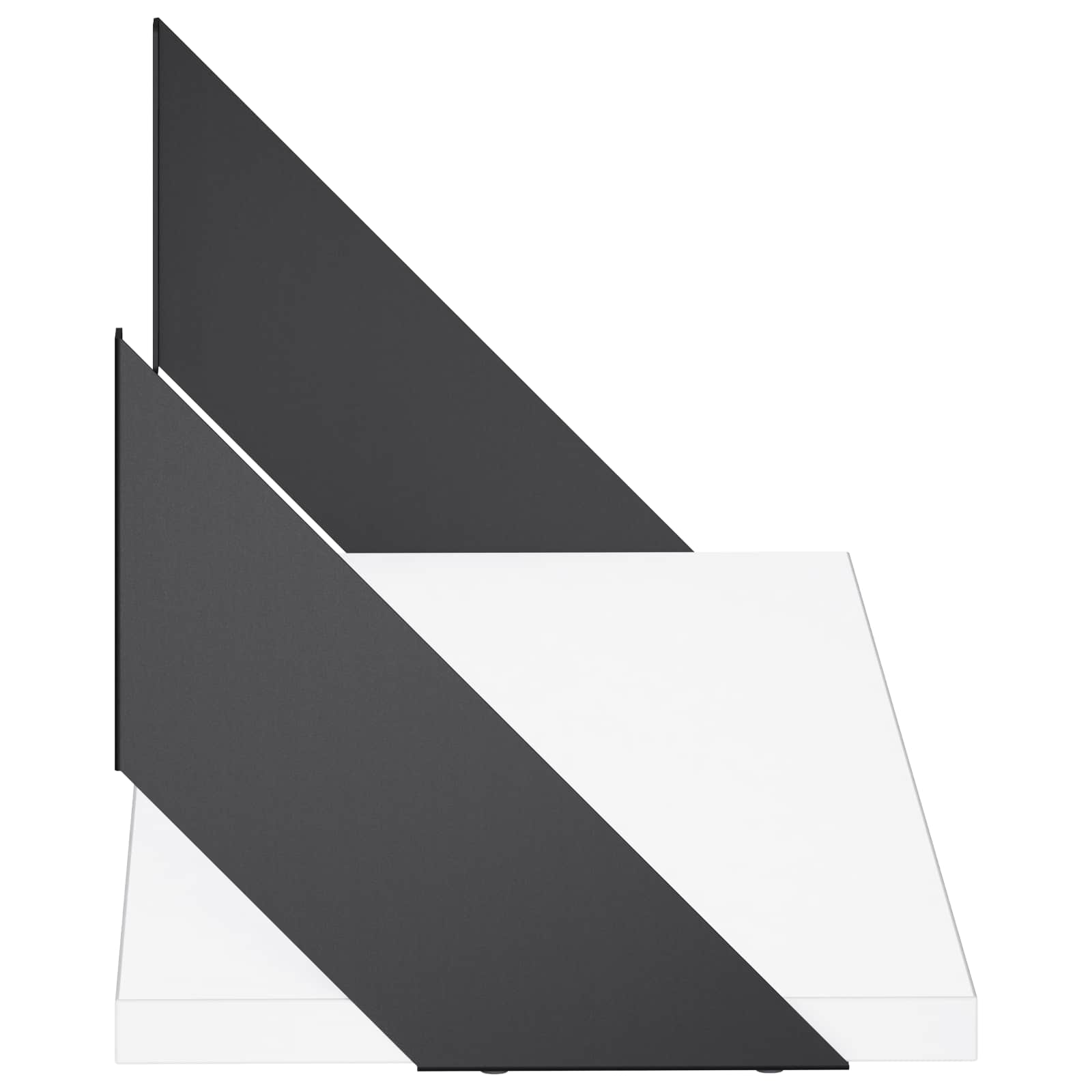 Stenske police 4 kos Bela 60 x 20 x 17 cm