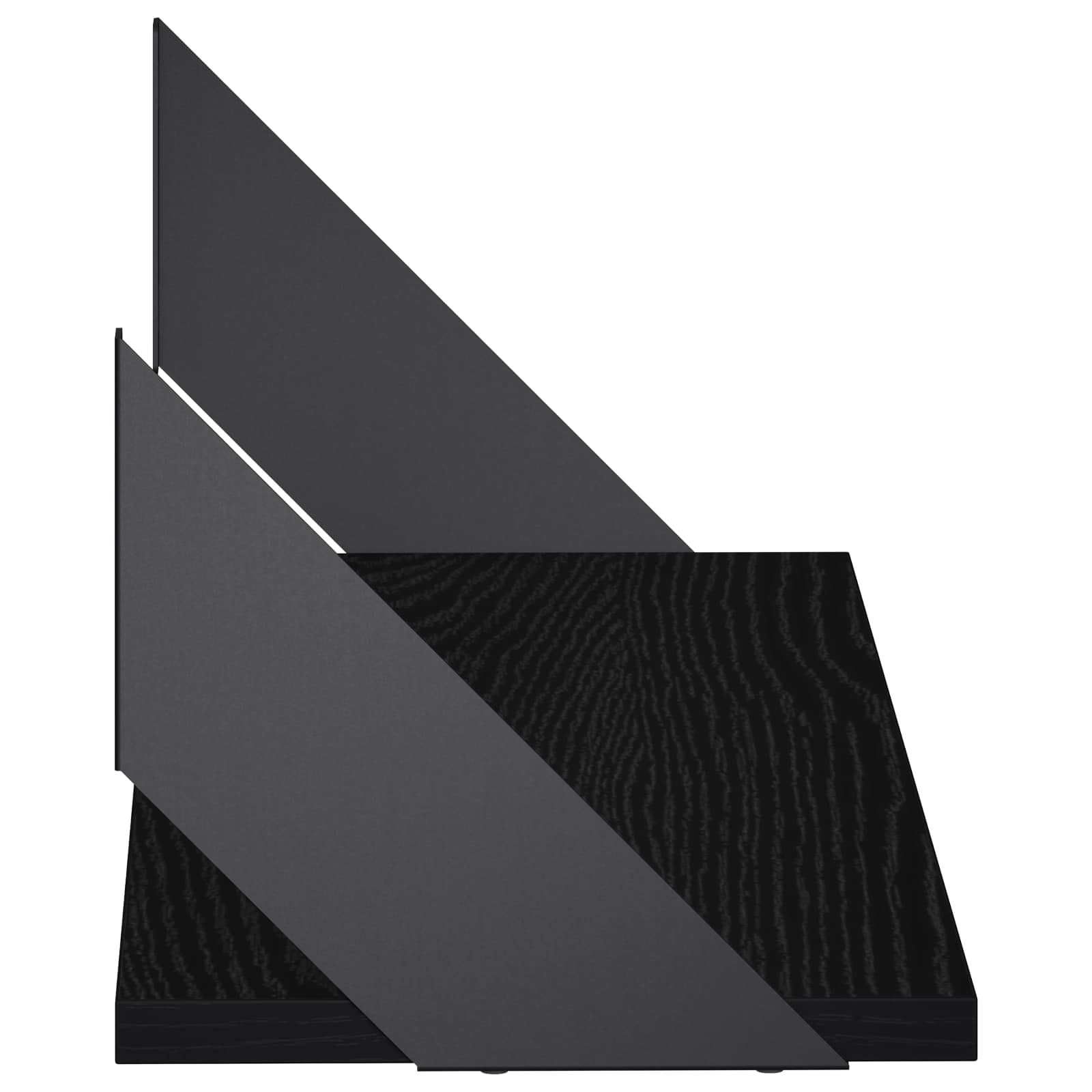 Stenske police 2 kos Črni hrast 60 x 20 x 17 cm