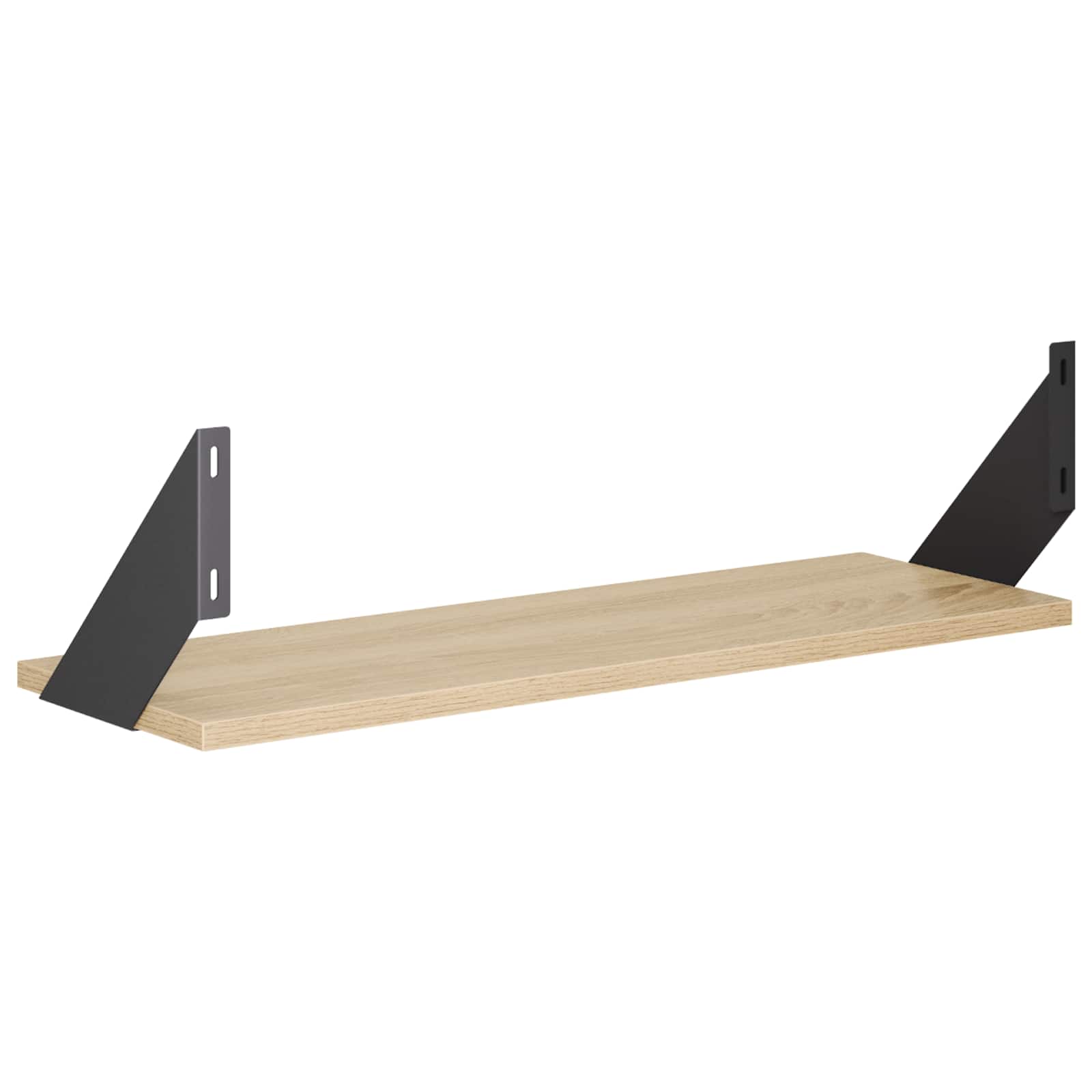 Stenske police 2 kos Sonoma hrast 60 x 20 x 17 cm