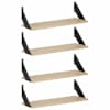 vidaXL Seinakarbid 4 tk Sonoma tamm 60 x 20 x 17 cm