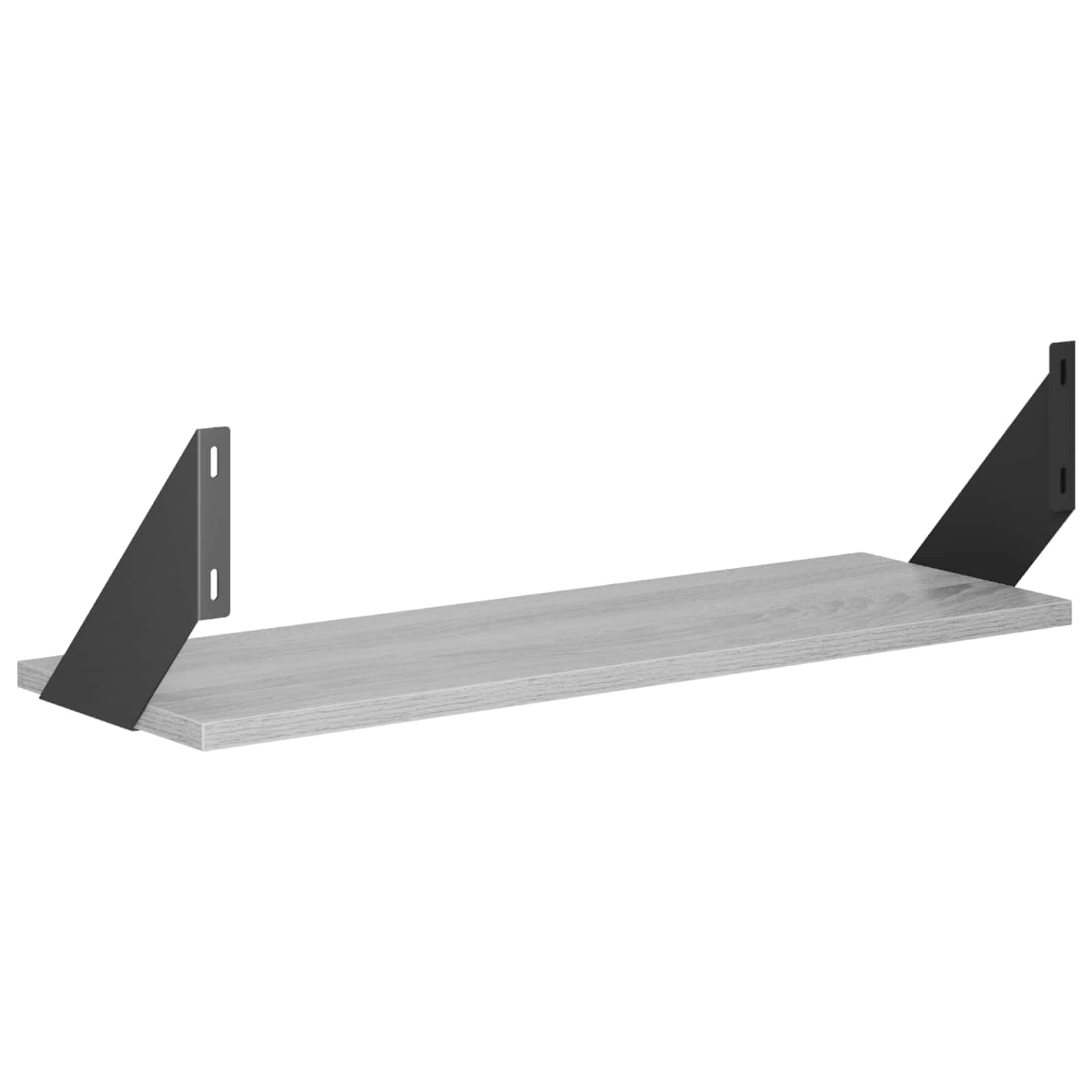 Stenske police 2 kos Siva Sonoma 60 x 20 x 17 cm