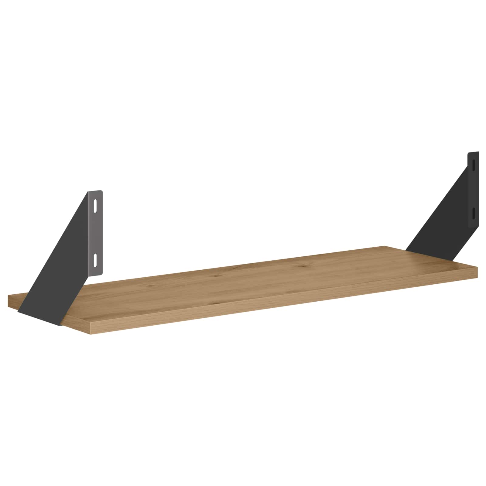 Stenske police 2 kos Artisan hrast 60 x 20 x 17 cm