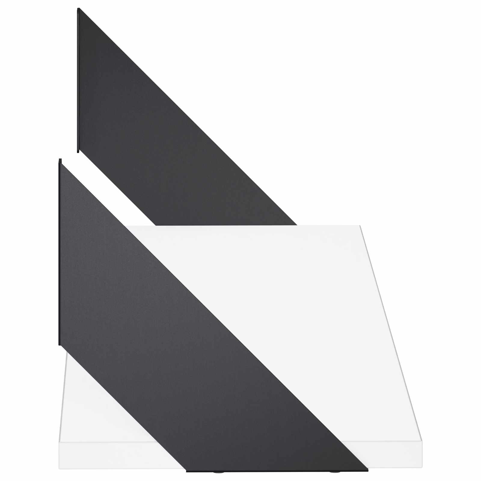 Stenske police 2 kos Bela 70 x 20 x 17 cm