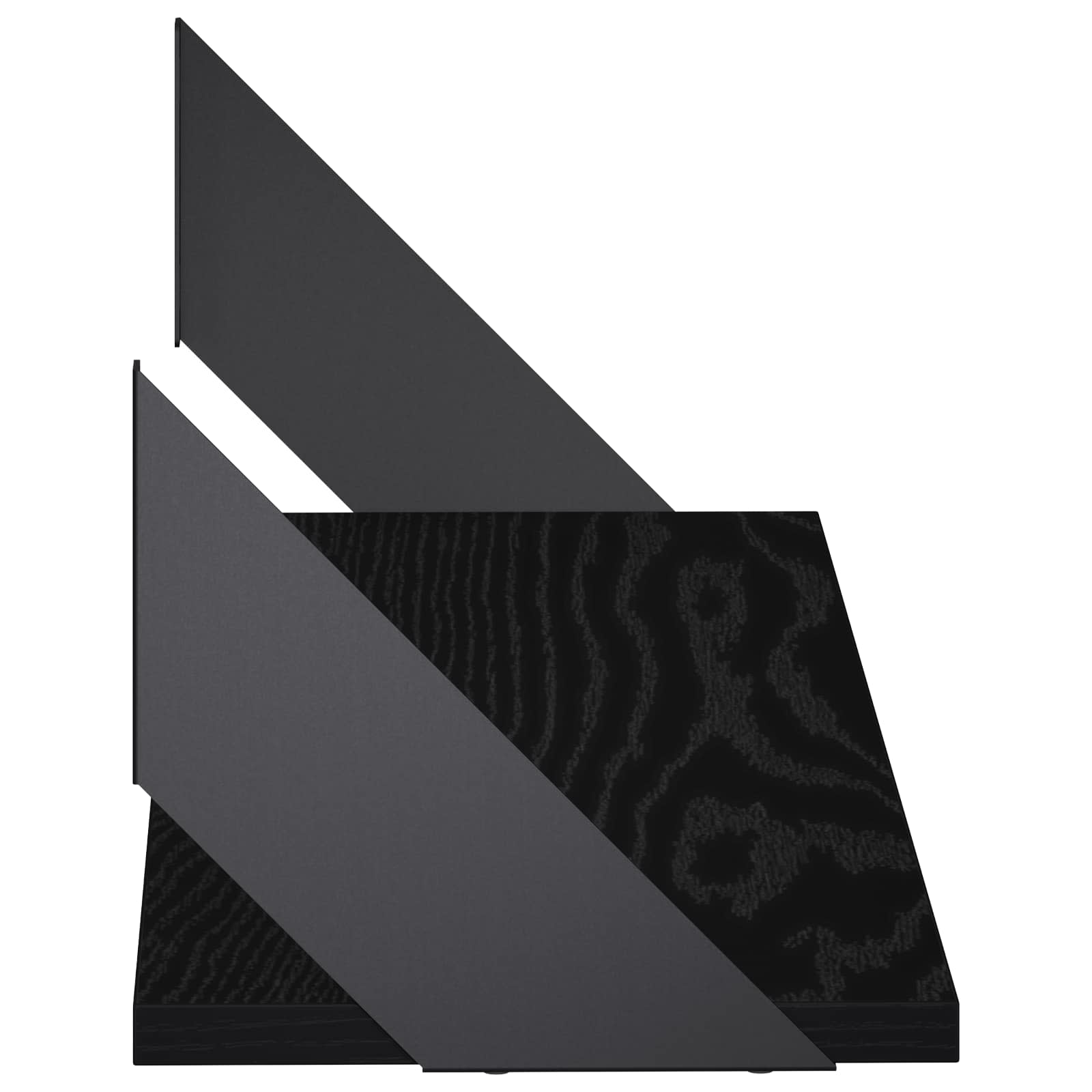Stenske police 2 kos Črni hrast 70 x 20 x 17 cm