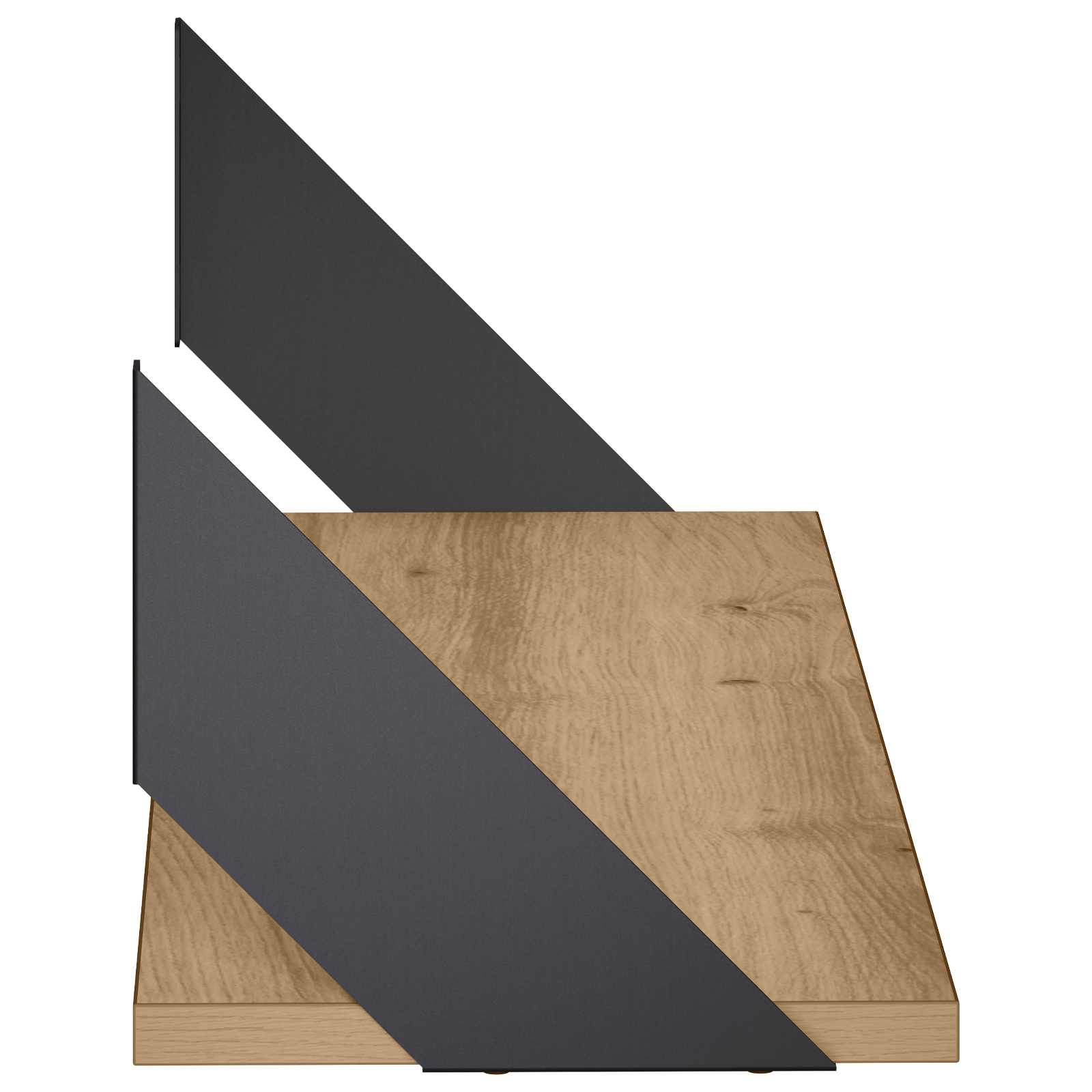 Stenske police 2 kos Artisan hrast 70 x 20 x 17 cm