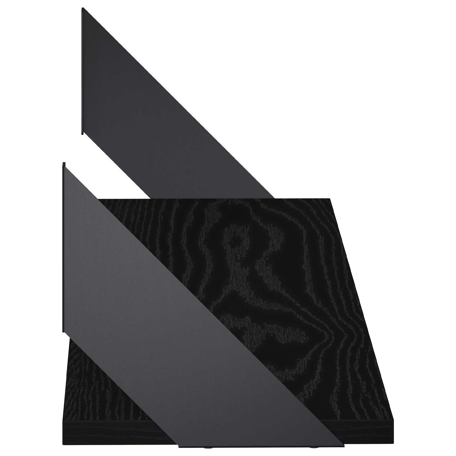 Stenske police 4 kos Črni hrast 80 x 20 x 17 cm
