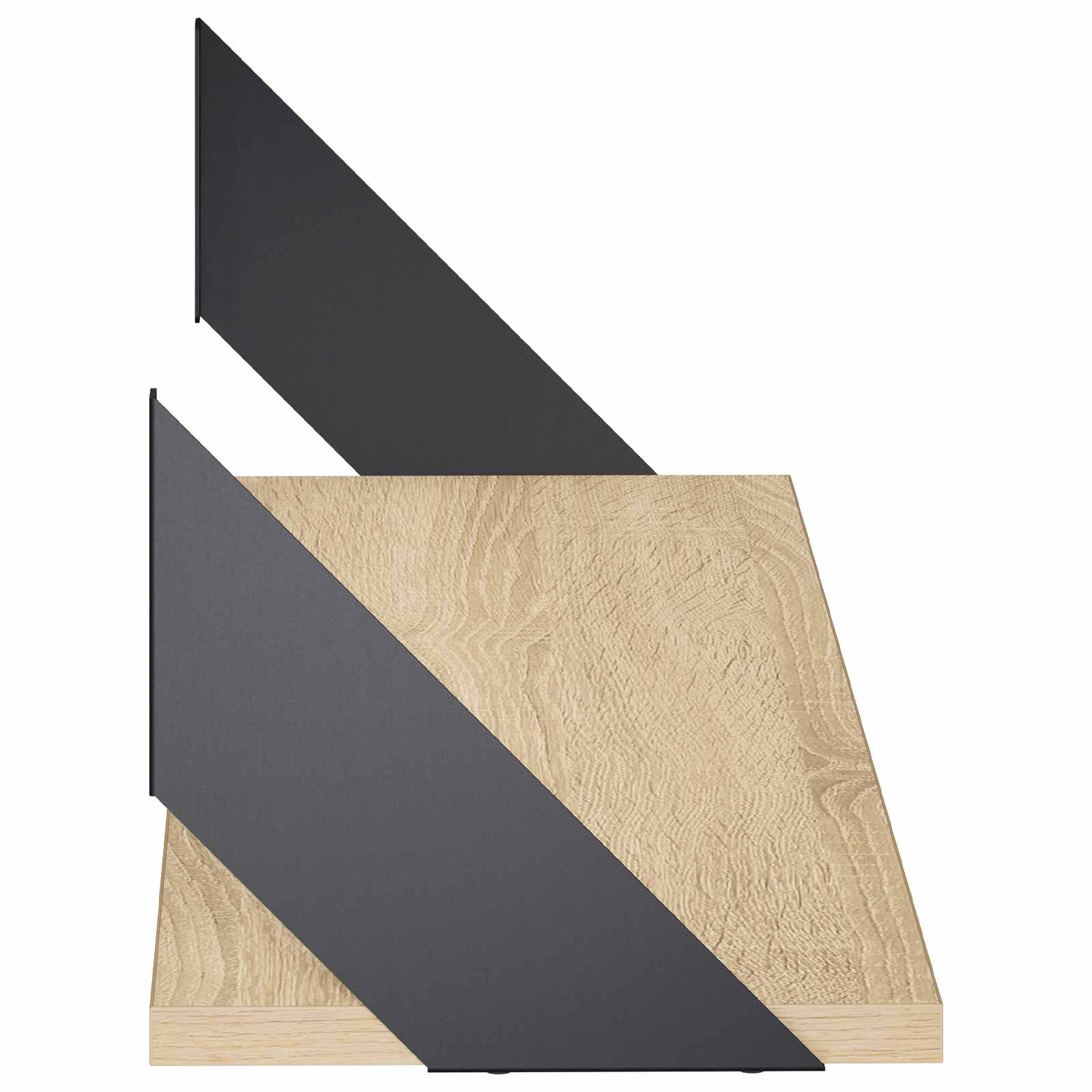 Stenske police 2 kos Sonoma hrast 80 x 20 x 17 cm