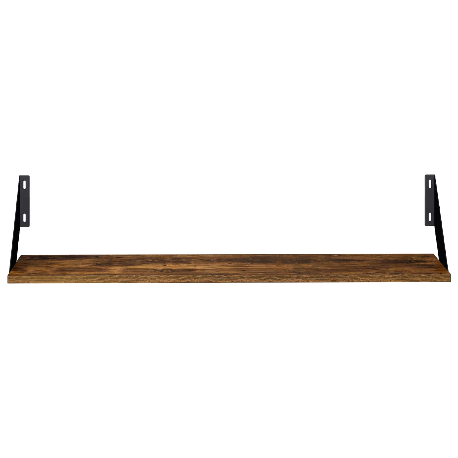 Stenske police 4 kos Dimljen hrast 80 x 20 x 17 cm