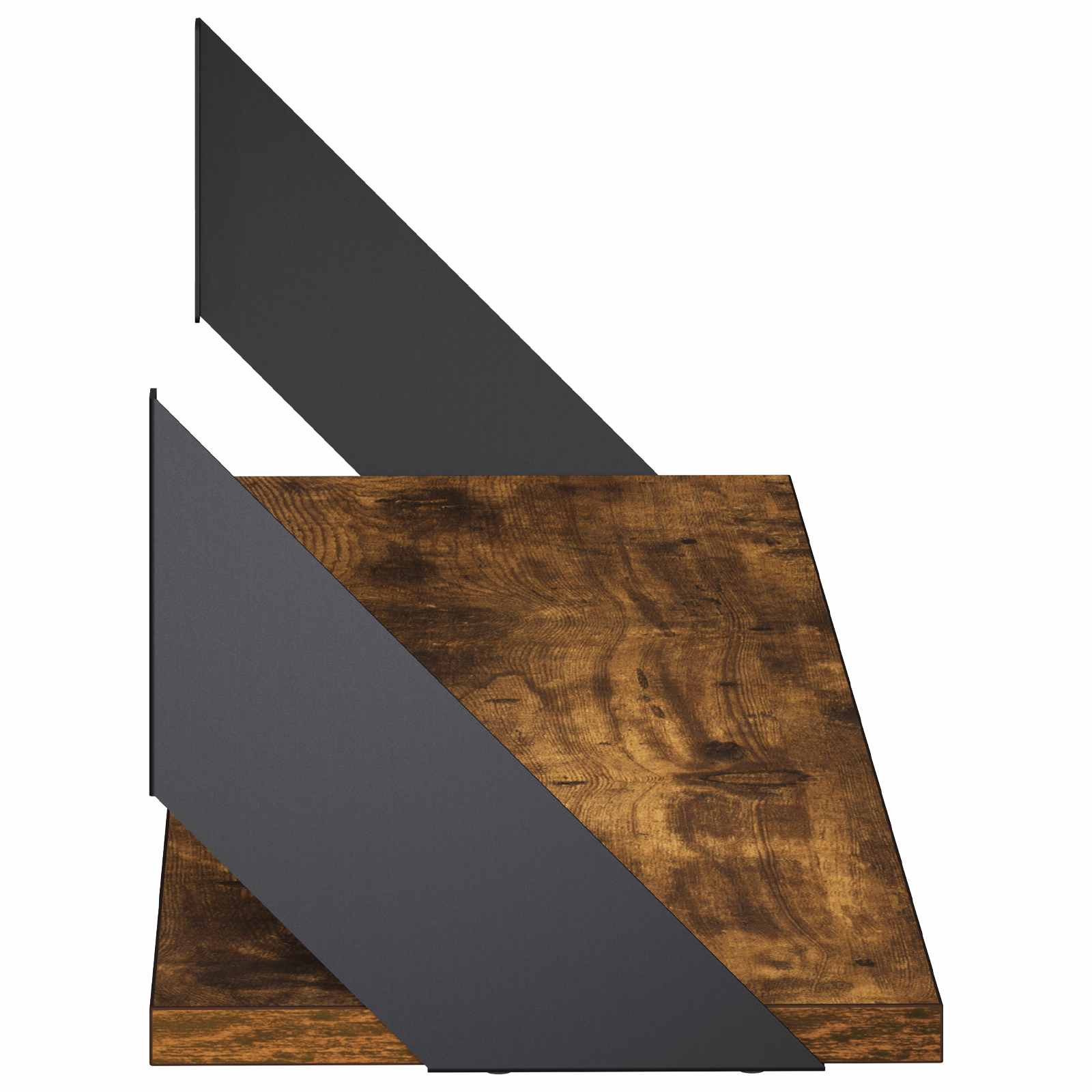 Stenske police 4 kos Dimljen hrast 80 x 20 x 17 cm