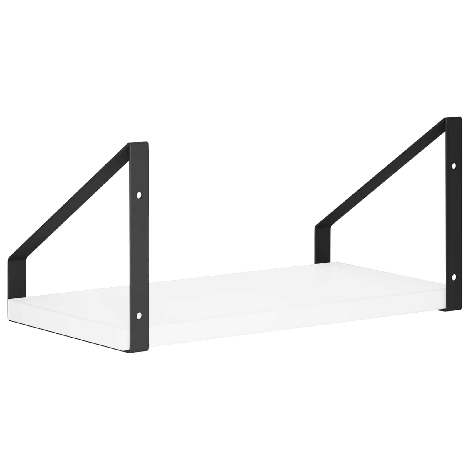 Stenske police 4 kos Bela 30 x 16 x 15,5 cm