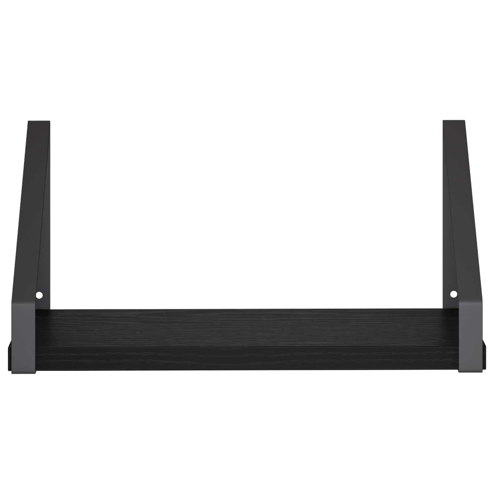 Stenske police 4 kos Črni hrast 30 x 16 x 15,5 cm