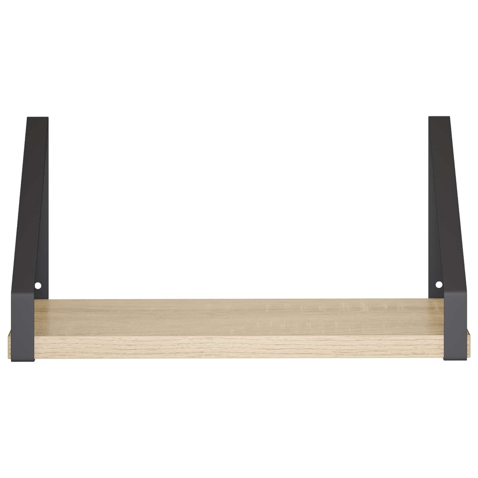 Stenske police 2 kos Sonoma hrast 30 x 16 x 15,5 cm