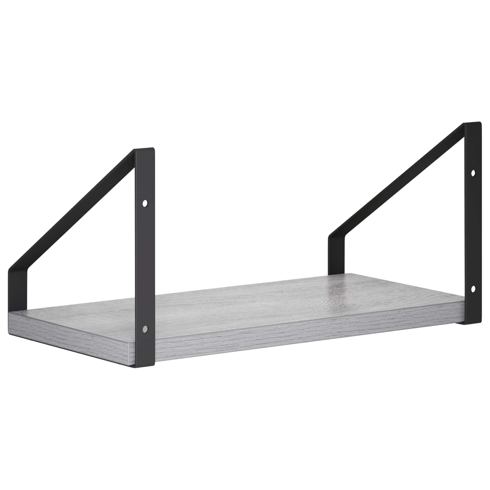 Stenske police 2 kos Siva Sonoma 30 x 16 x 15,5 cm