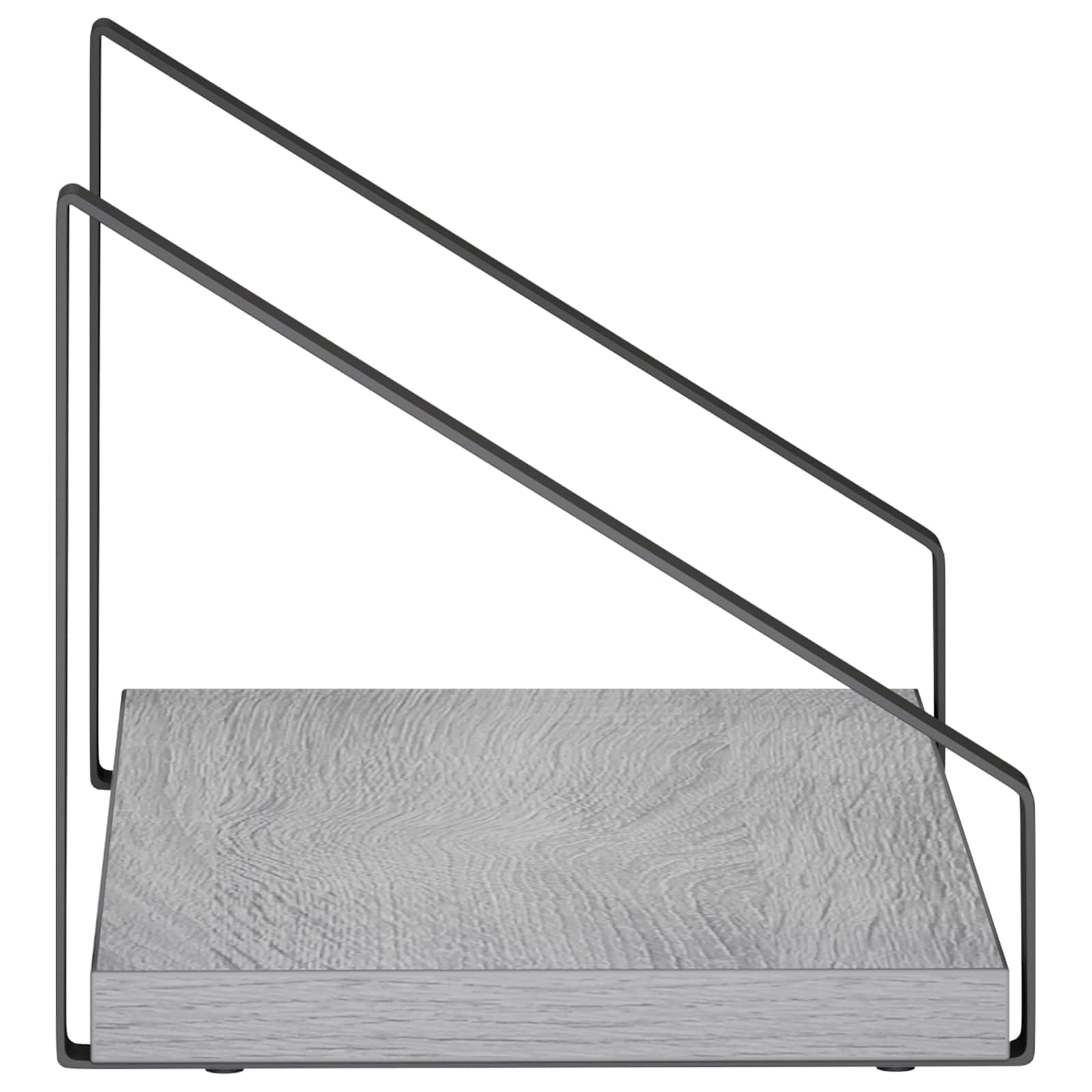 Stenske police 4 kos Siva Sonoma 30 x 16 x 15,5 cm