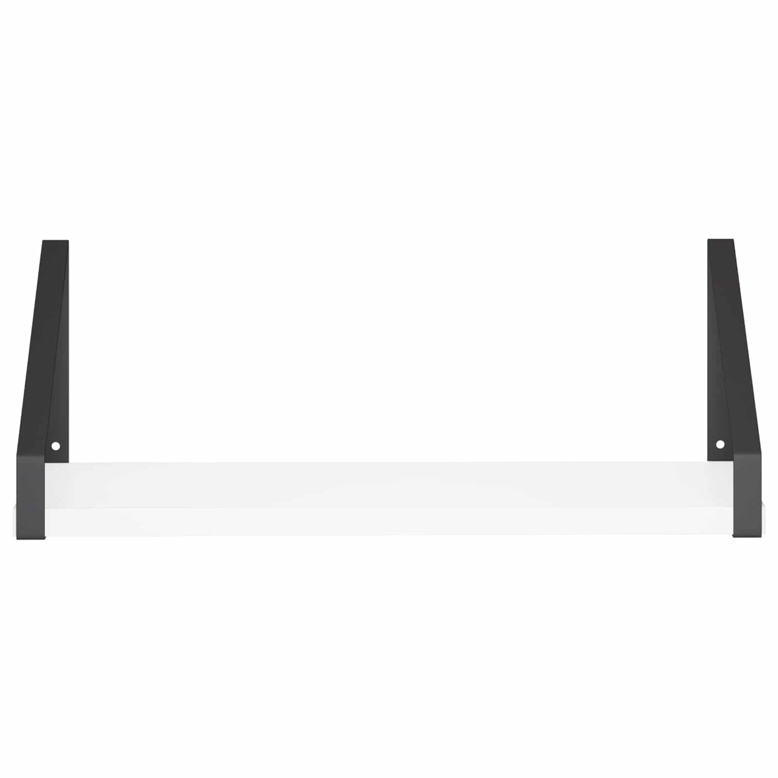 Stenske police 2 kos Bela 40 x 16 x 15,5 cm
