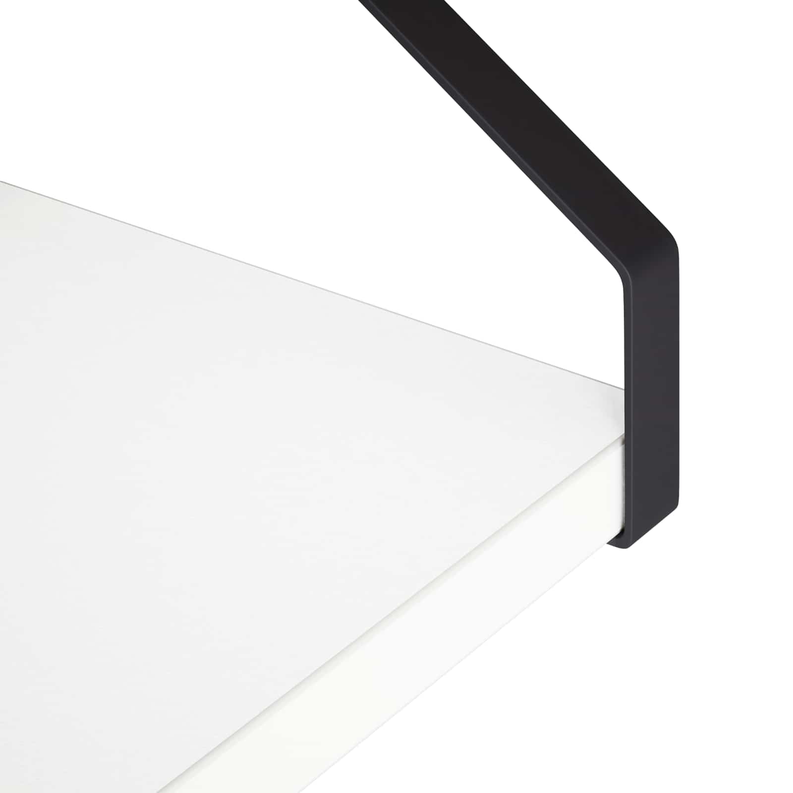 Stenske police 4 kos Bela 40 x 16 x 15,5 cm