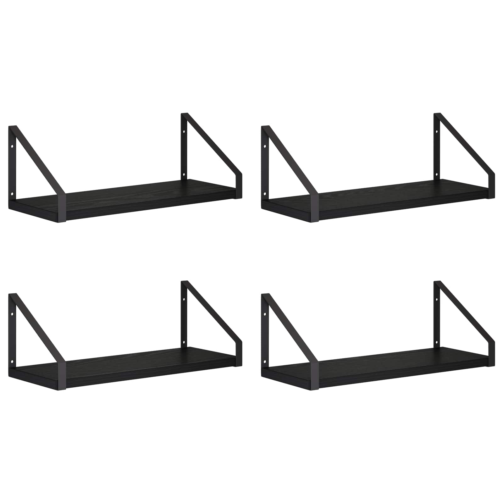 vidaXL Wandschappen 4 st Zwart eiken 40 x 16 x 15,5 cm, foto 3