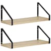 vidaXL Seinakarbid 2 tk Sonoma tamm 40 x 16 x 15,5 cm