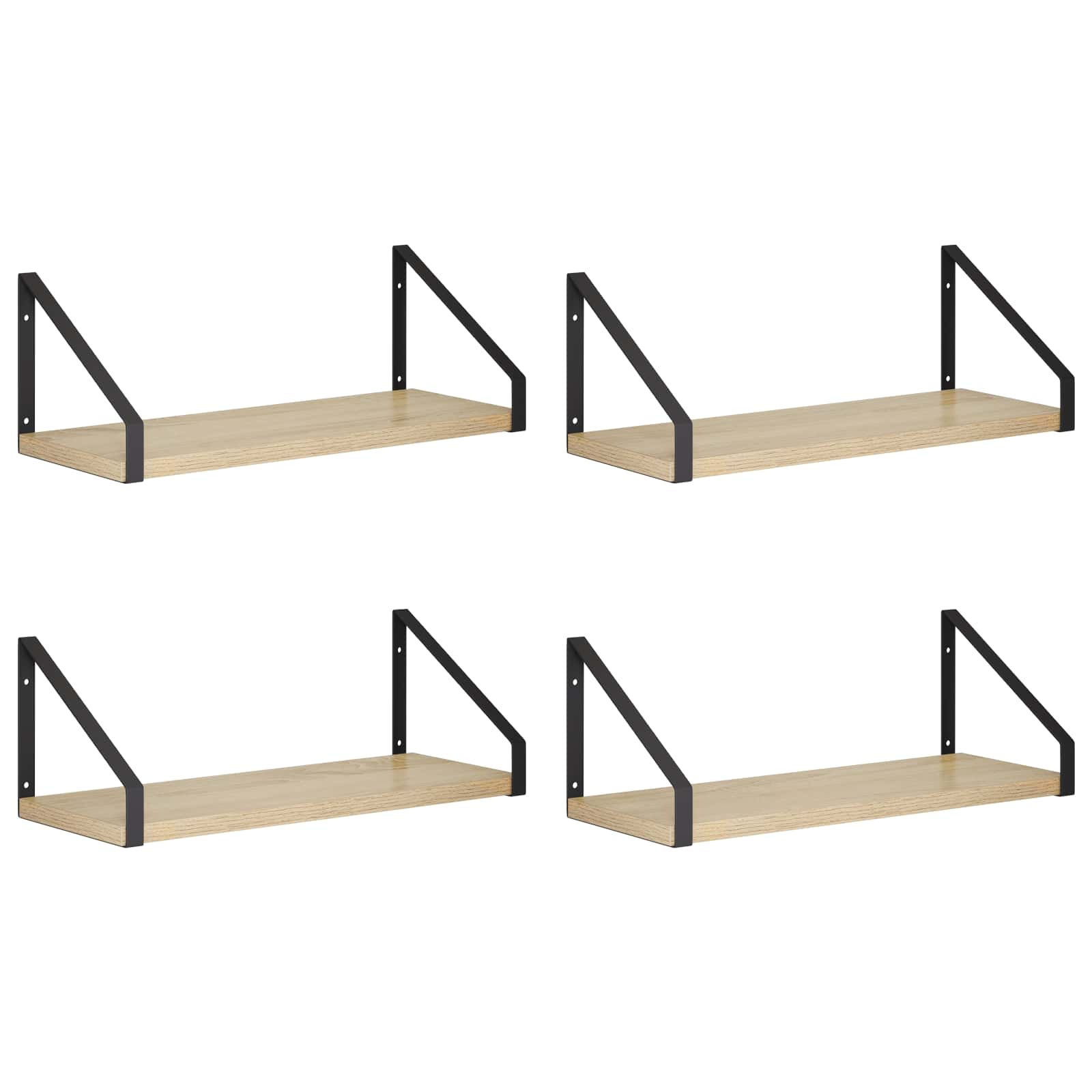 vidaXL Wandschappen 4 st Sonoma Eiken 40 x 16 x 15,5 cm, foto 3