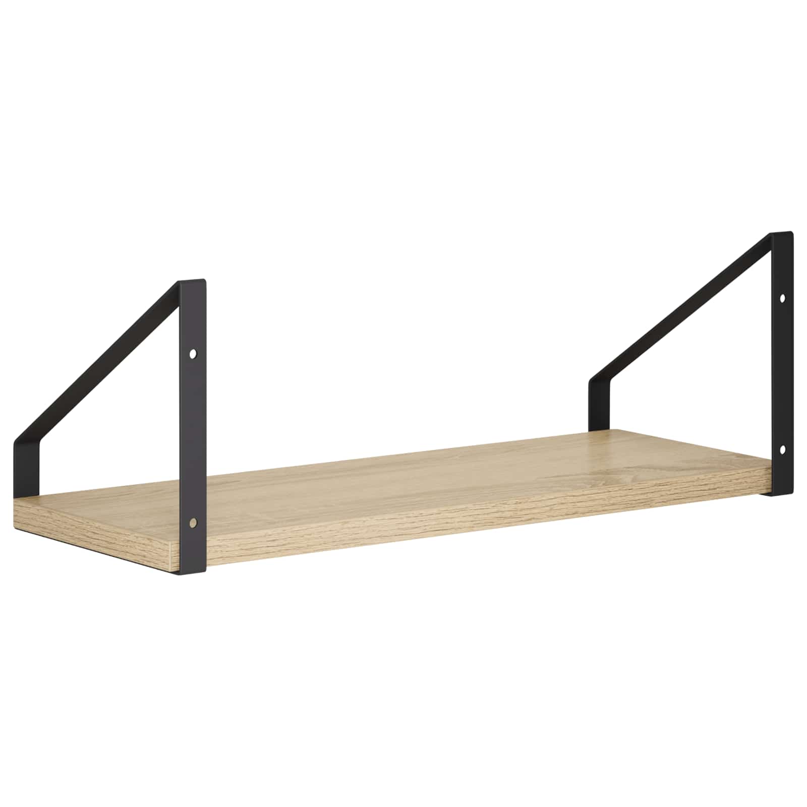 Stenske police 4 kos Sonoma hrast 40 x 16 x 15,5 cm
