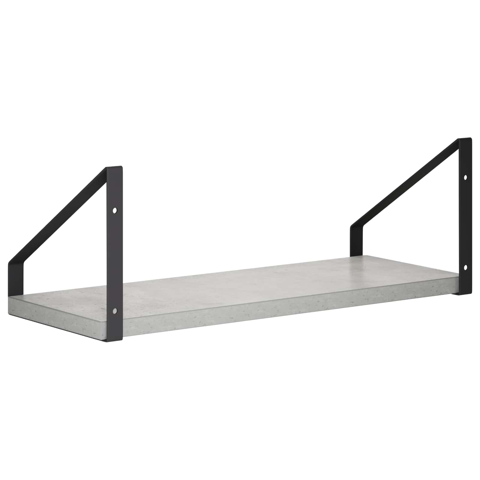 Stenske police 2 kos Betonsko siva 40 x 16 x 15,5 cm
