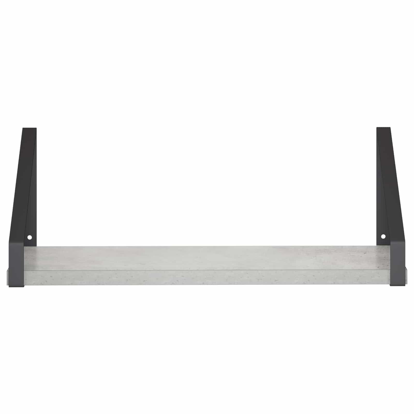 Stenske police 2 kos Betonsko siva 40 x 16 x 15,5 cm