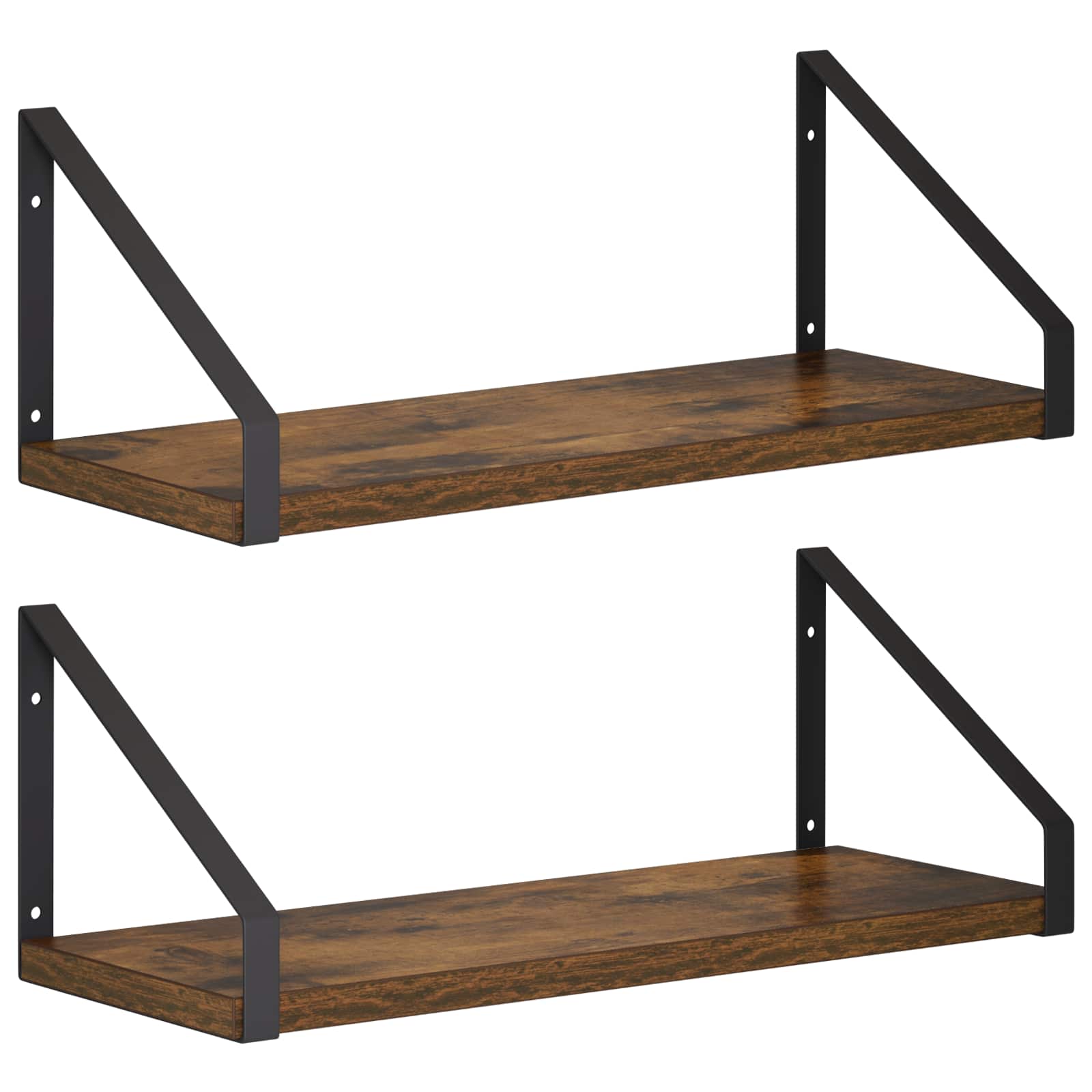 vidaXL Wandschappen 2 st Gerookt eiken 40 x 16 x 15,5 cm, foto 3