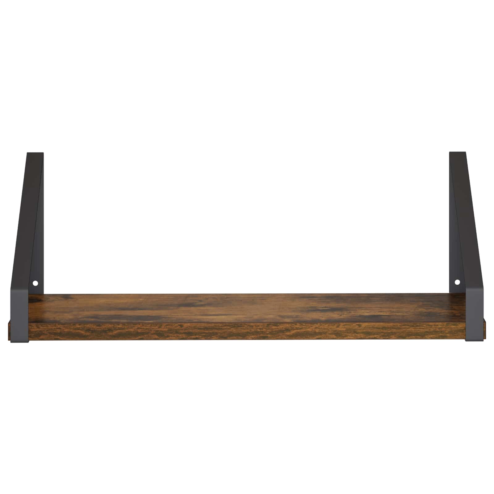 Stenske police 2 kos Dimljen hrast 40 x 16 x 15,5 cm