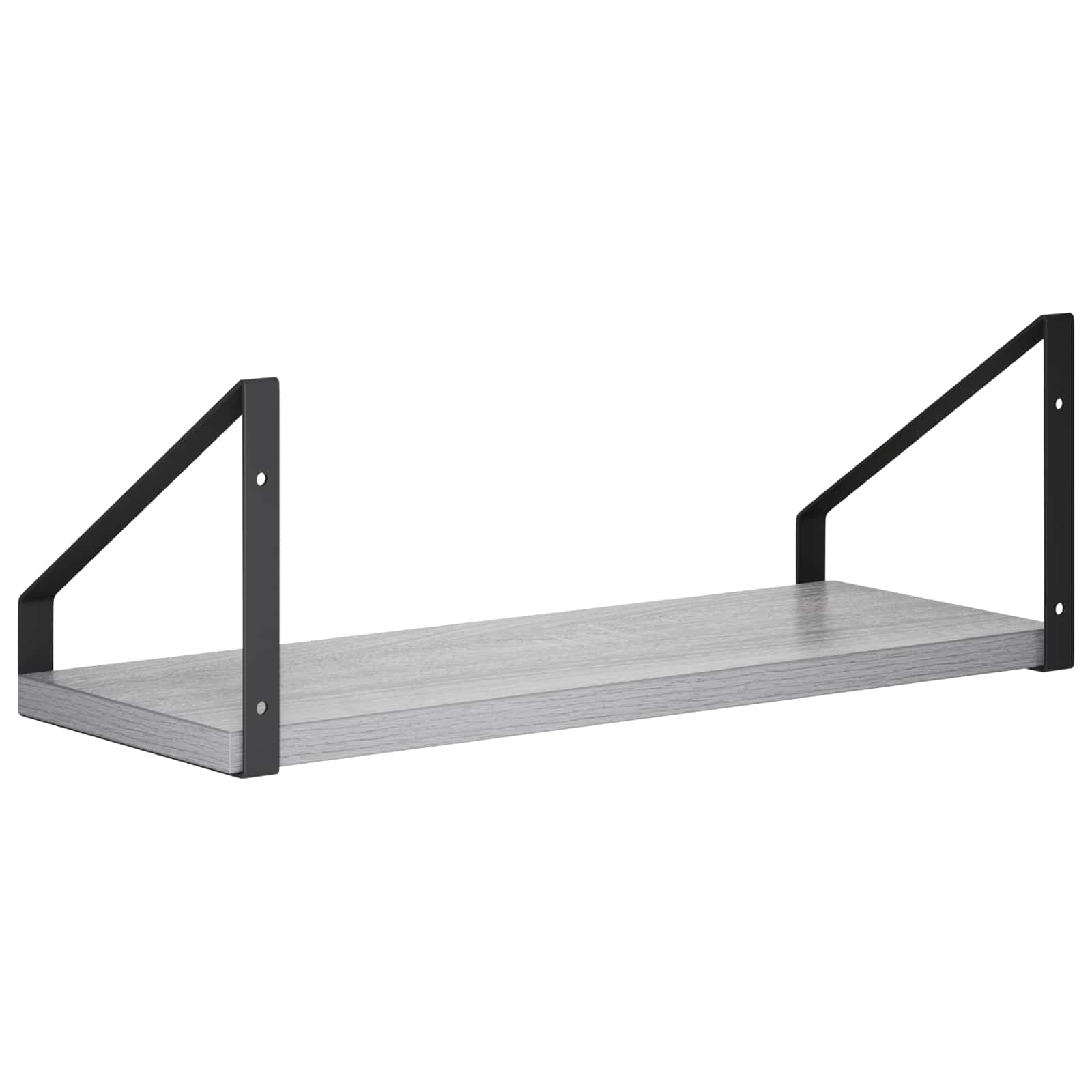 Stenske police 2 kos Siva Sonoma 40 x 16 x 15,5 cm