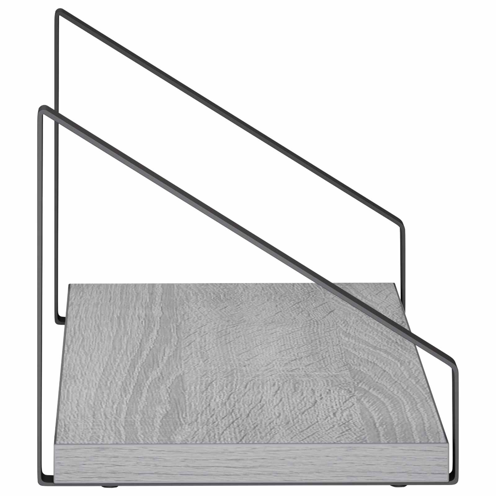 Stenske police 2 kos Siva Sonoma 40 x 16 x 15,5 cm