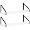 vidaXL Seinakarbid 2 tk Valge 50 x 16 x 15,5 cm