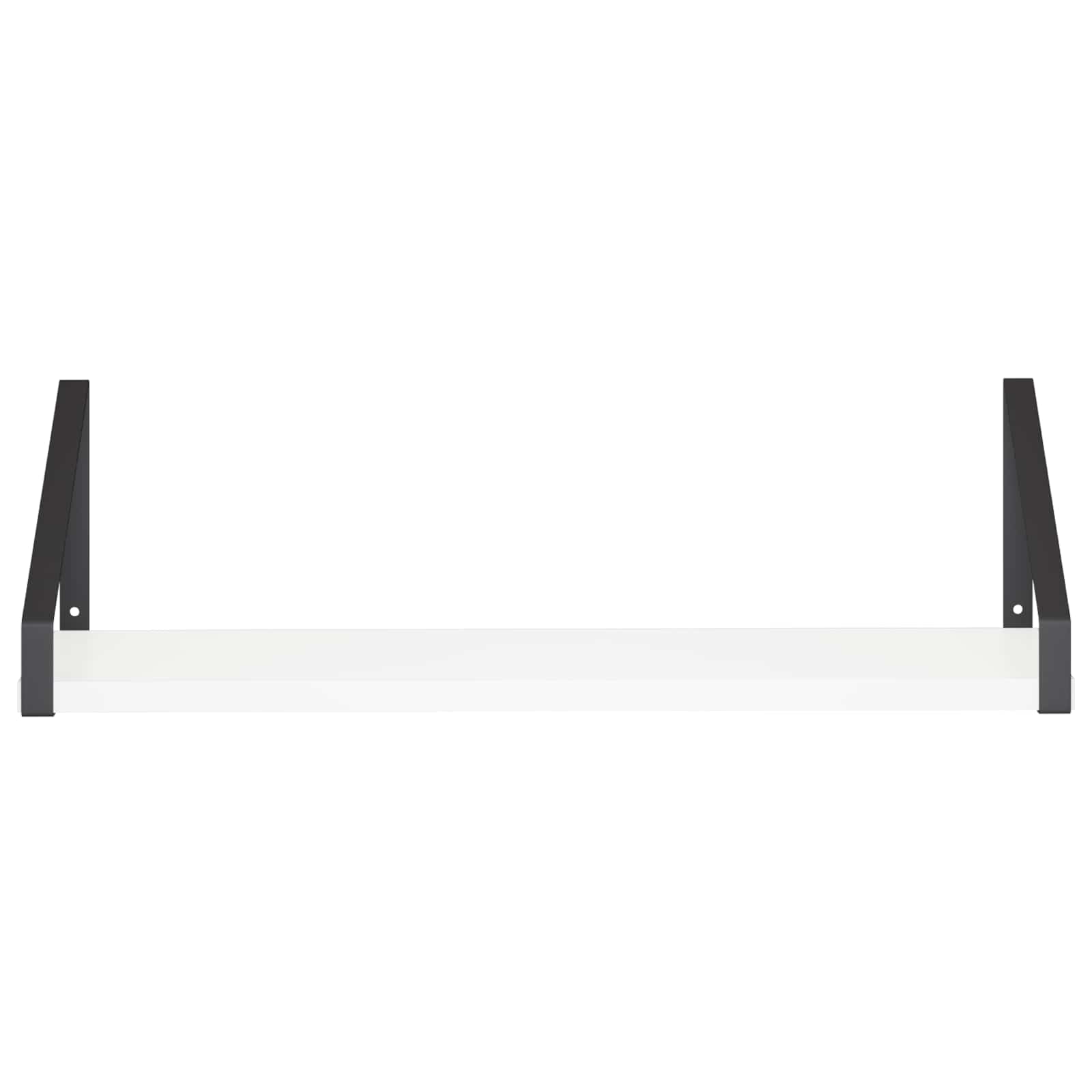 Stenske police 2 kos Bela 50 x 16 x 15,5 cm
