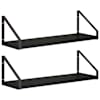 vidaXL Seinakarbid 2 tk Must tamm 50 x 16 x 15,5 cm
