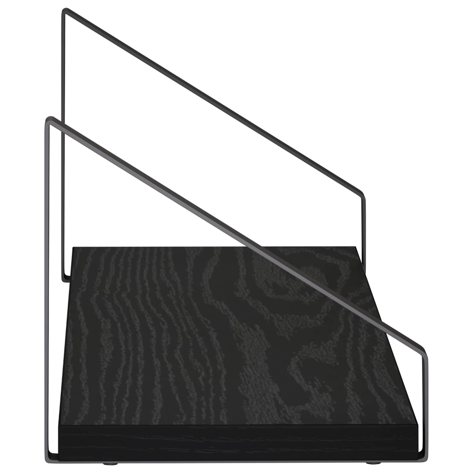 Stenske police 2 kos Črni hrast 50 x 16 x 15,5 cm