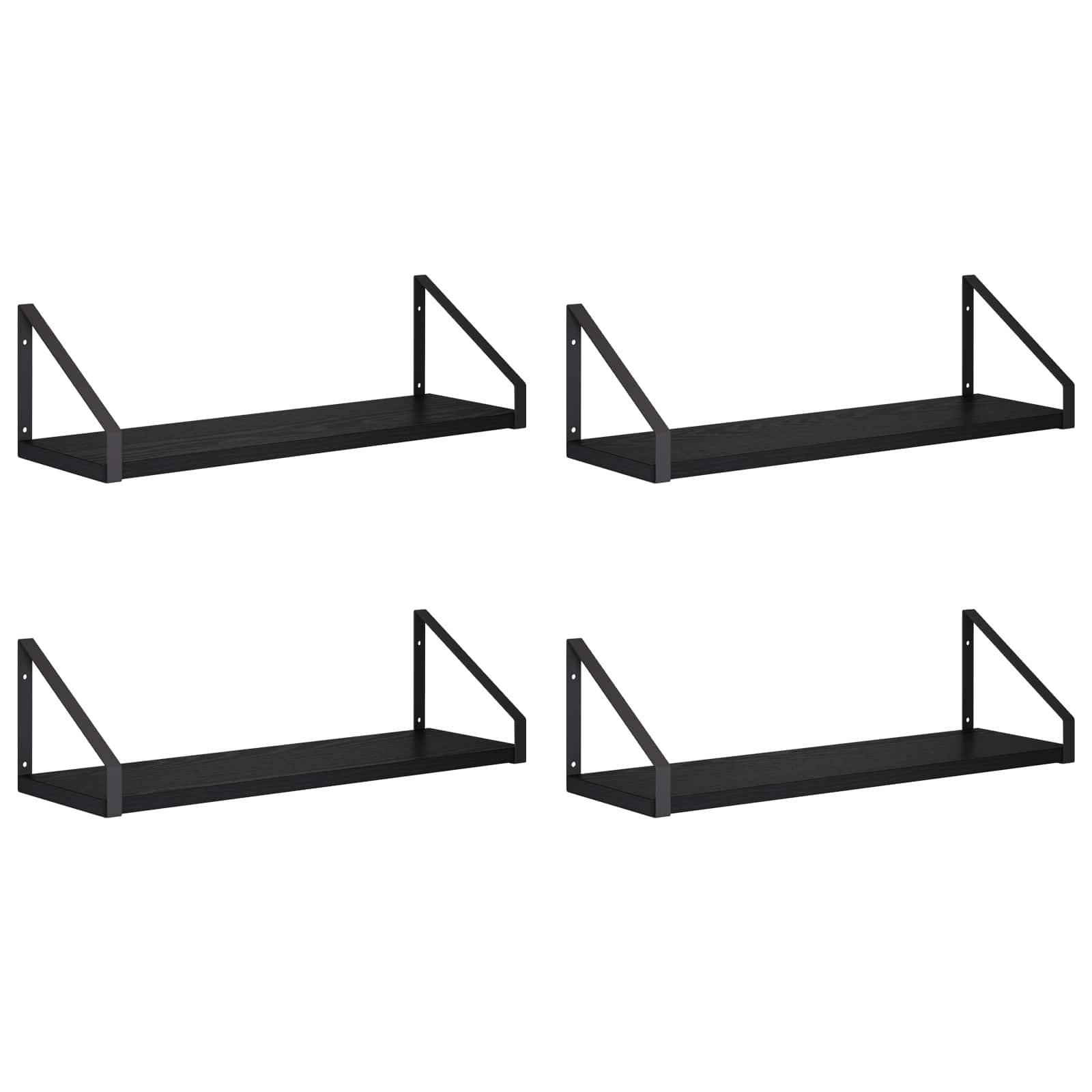 vidaXL Wandschappen 4 st Zwart eiken 50 x 16 x 15,5 cm, foto 3