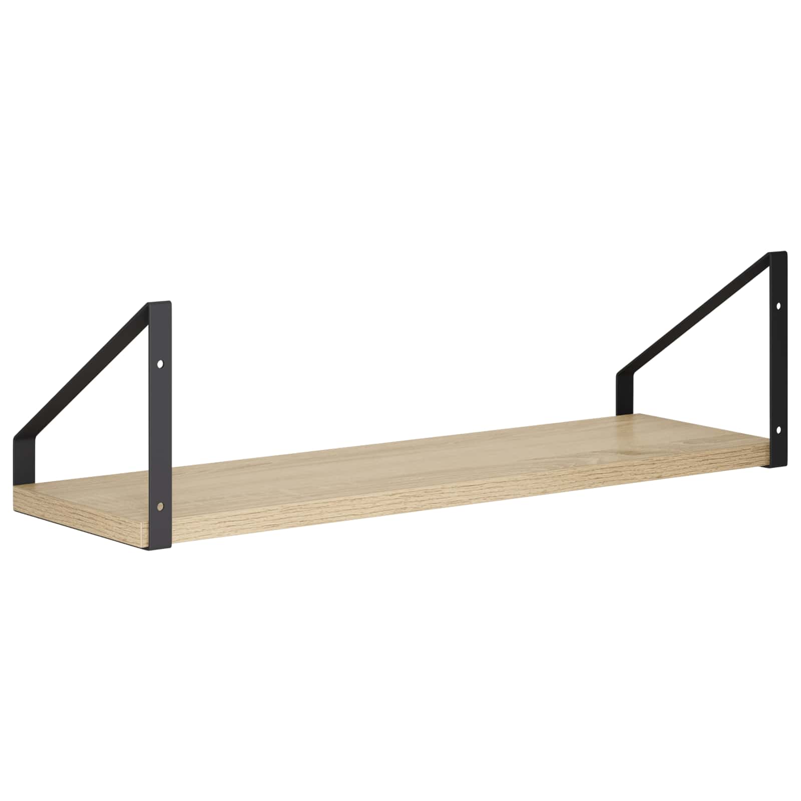 Stenske police 2 kos Sonoma hrast 50 x 16 x 15,5 cm