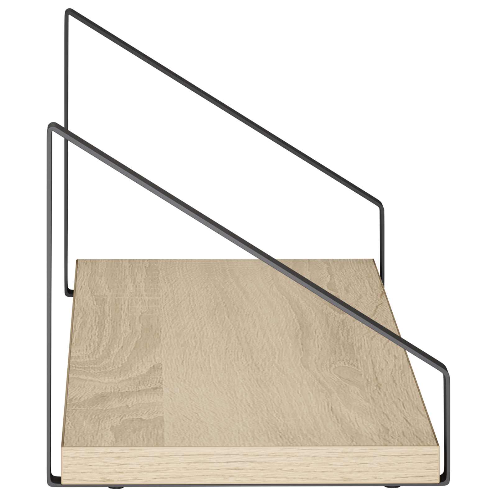 Stenske police 2 kos Sonoma hrast 50 x 16 x 15,5 cm
